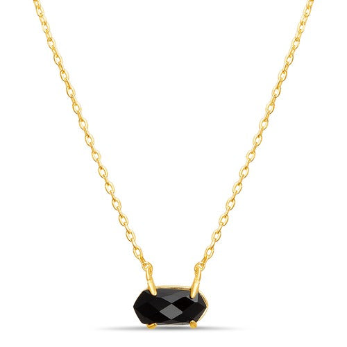 Collar dije negro dorado